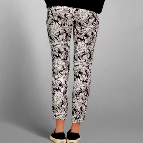 Abercrombie & Fitch Women's Isabella Jacquard Pants Size 6 - Picture 2 of 10